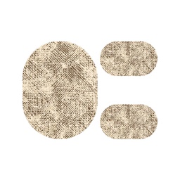 ANKARA A1200 (Ovale, ( O 100X130 + 2O 60X100 ), MARRON CAFE)