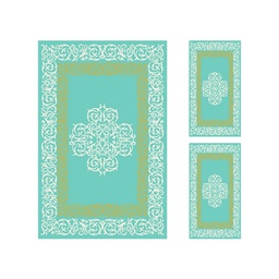 PLAZA 9676H (Rectangulaire, ( T 150X230 + 2T 60X115 ), BLEU)
