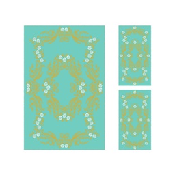 PLAZA 9677H (Rectangular, ( T 150X230 + 2T 60X115 ), BLEU)