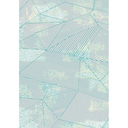 MADRID 99750 (Rectangulaire, 200X280, ECRU SHRINK / BLEU TURQUOISE)