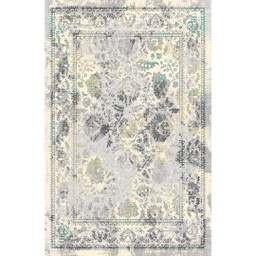 MADRID 99740 (Rectangular, 200X280, ECRU SHRINK / BLEU TURQUOISE)