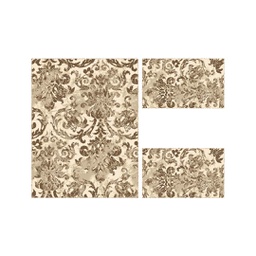 ANKARA A1190 (Rectangulaire, ( T 100X130 + 2T 60X100 ), MARRON CAFE)