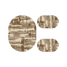 أنقرة 98480 (بيضوي, ( O 100X130 + 2O 60X100 ), لون القهوة البني)