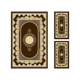 بلازا 92385 (مستطيل, ( T 150X230 + 2T 60X115 ), لون القهوة البني)