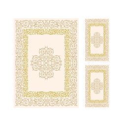 PLAZA 9676H (Rectangular, ( T 160X220 + 2T 60X110 ), BLANC CASSE)