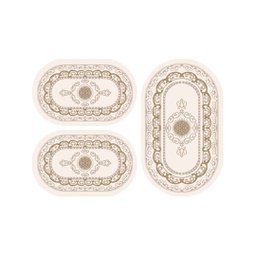 PLAZA 9238H (Oval, ( O 80X130 + 2O 65X100 ), BLANC CASSE)