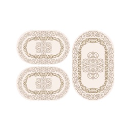 بلازا 9676H (بيضوي, ( O 80X130 + 2O 65X100 ), أبيض فاتح)