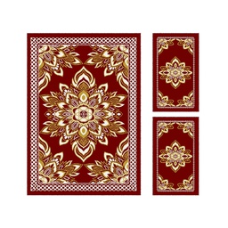 أزهر 97160 (مستطيل, ( T 150X220 + 2T 60X110 ), أحمر عنابي)
