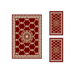 AZHAR 98810 (Rectangulaire, ( T 150X220 + 2T 60X110 ), BORDEAUX)