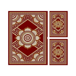 AZHAR 98870 (Rectangulaire, ( T 150X220 + 2T 60X110 ), BORDEAUX)