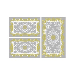 PLAZA 92350 (Rectangulaire, ( T 80X130 + 2T 65X100 ), GRIS CLAIRE)