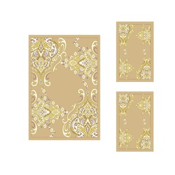 PRINTEMPS 53890 (Rectangular, ( T 150X220 + 2T 75X120 ), IVOIRE CLAIRE)