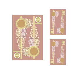 PRINTEMPS 53920 (Rectangulaire, ( T 150X220 + 2T 75X120 ), BOIS DE ROSE)