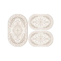 أنقرة 7003A (بيضوي, ( O 80X130 + 2O 65X100 ), قشدي)