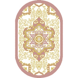VALENCIA 58290 (Ovale, 90X55, BOIS DE ROSE_CREME)