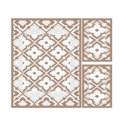 CIRTA 9324B (Rectangulaire, ( T 150X220 + 2T 60X110 ), BRONZE CLAIR)