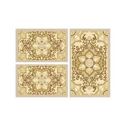 VALENCIA 58290 (Rectangular, ( T 80X130 + 2T 65X100 ), IVOIRE CLAIRE_CREME)