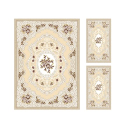 VALENCIA 92940 (Rectangular, ( T 160X220 + 2T 60X110 ), IVOIRE CLAIRE_CREME)