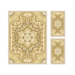 VALENCIA 58291 (Rectangular, ( T 160X220 + 2T 60X110 ), IVOIRE CLAIRE_CREME)