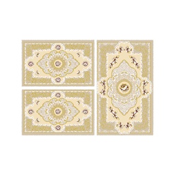 VALENCIA 93000 (Rectangulaire, ( T 80X130 + 2T 65X100 ), IVOIRE CLAIRE_CREME)
