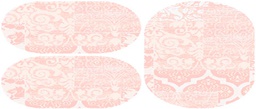 DUBAI 99740 (Oval, ( O 80X130 + 2O 65X100 ), BOIS DE ROSE)