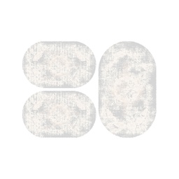 دبي A0131 (بيضوي, ( O 80X130 + 2O 65X100 ), رمادي فاتح)