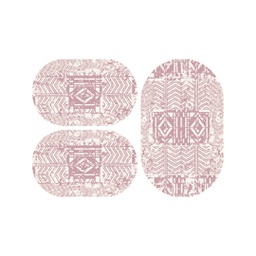 دبي A0971 (بيضوي, ( O 80X130 + 2O 65X100 ), وردي خشبي)