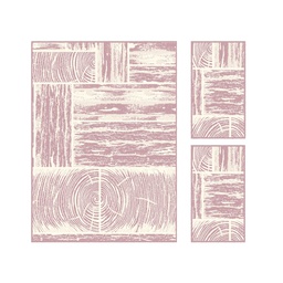 DUBAI 99081 (Rectangulaire, ( T 160X220 + 2T 60X110 ), BOIS DE ROSE)
