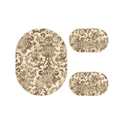 ANKARA A1190 (Ovale, ( O 100X130 + 2O 60X100 ), MARRON CAFE)