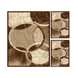 NOUR 6156X (Rectangulaire, ( T 140X220 + 2T 60X110 ), MARRON CAFE)