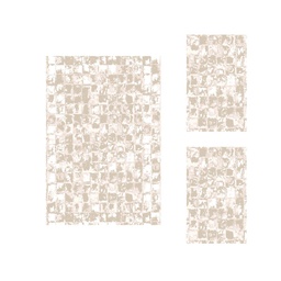ANKARA 88890 (Rectangulaire, ( T 150X220 + 2T 75X120 ), IVOIRE)