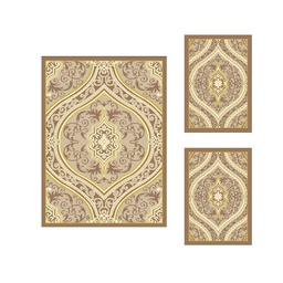 BRAGA 95650 (Rectangulaire, ( T 150X220 + 2T 75X120 ), MARRON BRONZE)