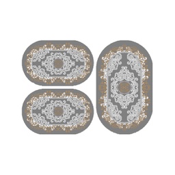 PLAZA 92350 (Ovale, ( O 80X130 + 2O 65X100 ), GRIS FONCE)