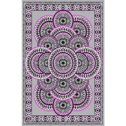 AZHAR A1820 (Rectangular, 190X270, GRIS CLAIRE)