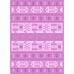 NOUR 56480 (Rectangular, 200X275, MAUVE CLAIRE)