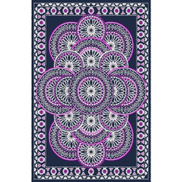 AZHAR A1820 (Rectangular, 190X270, BLEU NUIT)