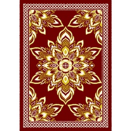 AZHAR 97160 (Rectangular, 190X270, BORDEAUX)