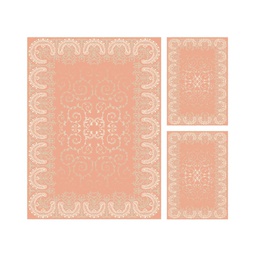نور 5152X (مستطيل, ( T 140X220 + 2T 60X110 ), وردي سلموني)