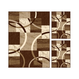 NOUR 5086X (Rectangulaire, ( T 140X220 + 2T 60X110 ), MARRON CHOCO)