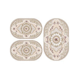 VALENCIA 93000 (Oval, ( O 80X130 + 2O 65X100 ), IVOIRE CLAIRE_CREME)