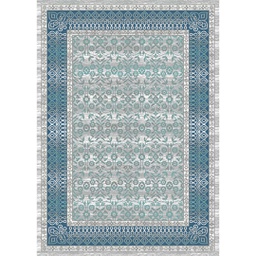 MADRID 99840 (Rectangular, 200X280, SHRINK GRIS CLAIR / BLEU TRQ)