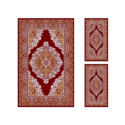 إشراق 85051 (مستطيل, ( T 140X220 + 2T 60X110 ), أحمر عنابي)