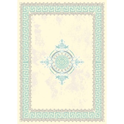 OZEL 97531 (Rectangulaire, 200X280, ECRU SHRINK_BLEU)