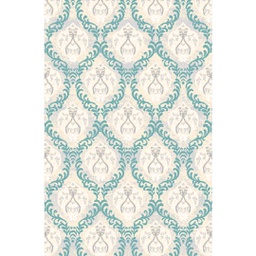 MADRID A0140 (Rectangular, 200X280, ECRU SHRINK / BLEU TURQUOISE)