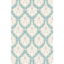 MADRID A0141 (Rectangular, 200X280, ECRU SHRINK / BLEU TURQUOISE)