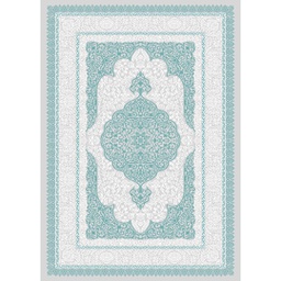 MADRID 92930 (Rectangular, 200X280, SHRINK GRIS CLAIR / BLEU TRQ)