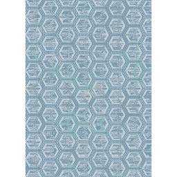 MADRID 99860 (Rectangulaire, 200X280, SHRINK BLEU_BLEU TURQUOIS)