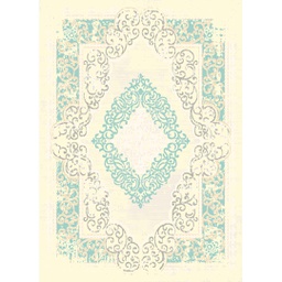OZEL 96711 (Rectangular, 200X280, ECRU SHRINK_BLEU)