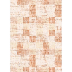 MADRID A0240 (Rectangular, 200X280, ECRU SHRINK - BRIQUE)