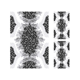 AZHAR 98821 (Rectangular, ( T 150X220 + 2T 60X110 ), BLANC CASSE)